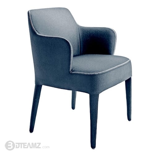 B&B Italia Maxalto Febo Armchair 3D Model