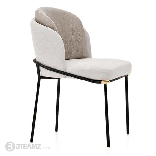 Minotti Fil Noir Chair 3d Model