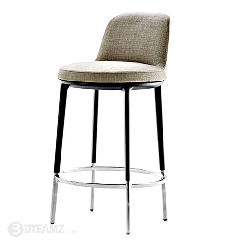 B&B Italia Maxalto Caratos BarStool 3D Model