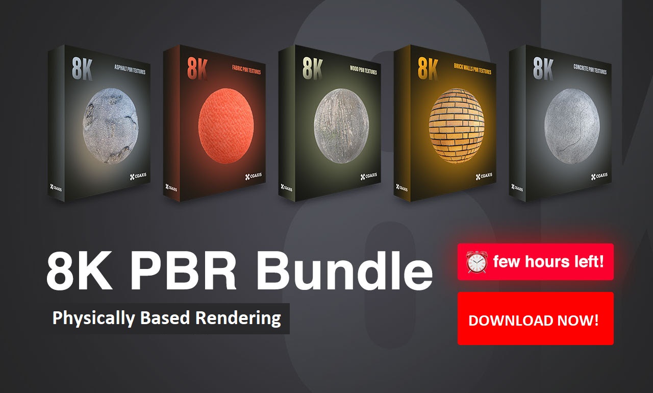 8K Physically Based Rendering Bundle – 3DTEAMZ