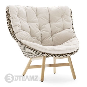 Dedon Mbrace Wing Chair 3d