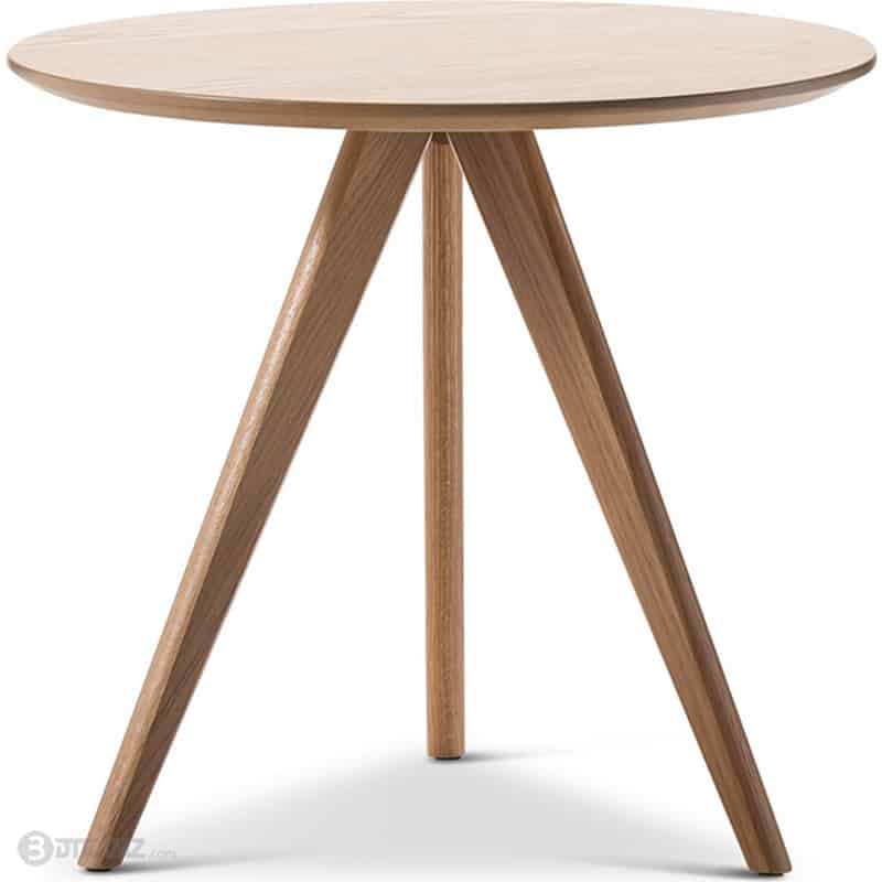 Scandinavian Round Side Table 3 Legs 3d, Round 3 Leg Table
