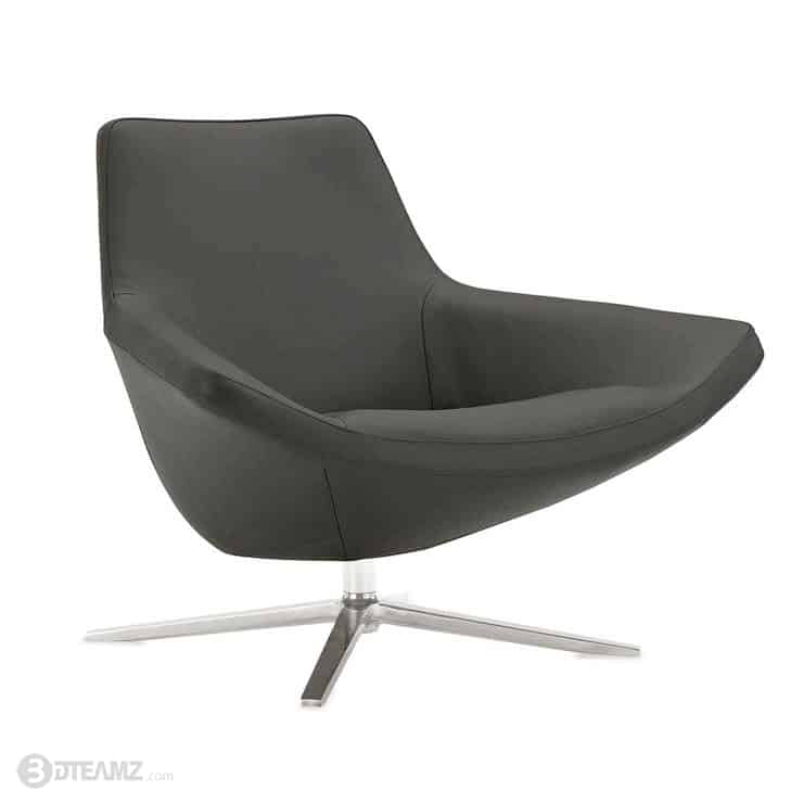 B&B Italia Metropolitan 14 Grey ArmChair 3D