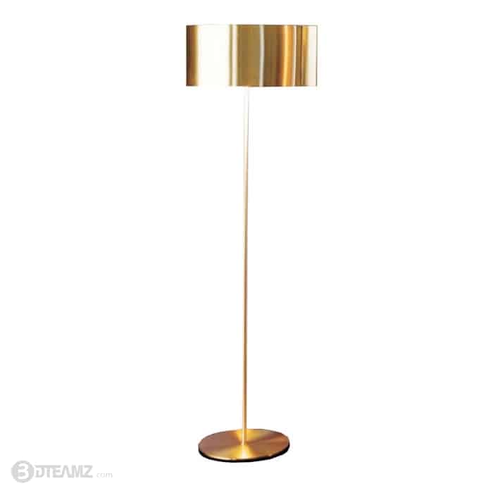 Oluce Switch 306 Gold Floor Lamp 3d Model, Porter Floor Lamp