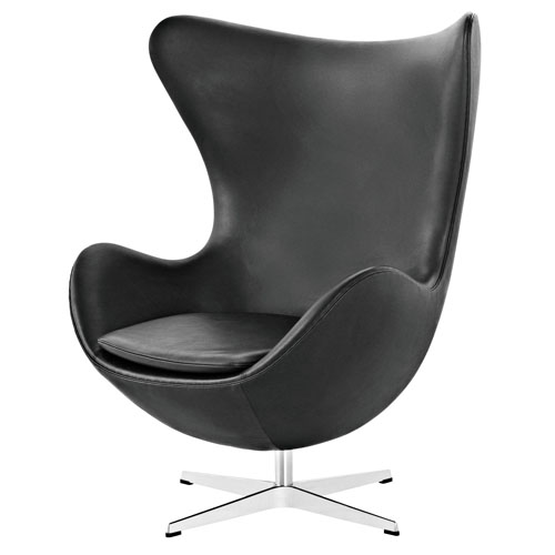 Fritzhansen Egg Chair Black 3D Model